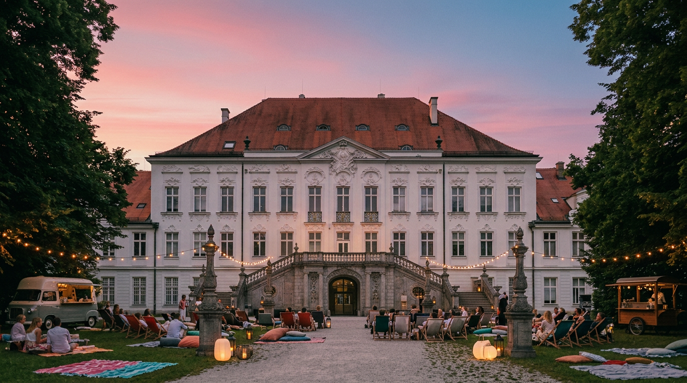 Schloss Haimhausen im Sommerabendlicht